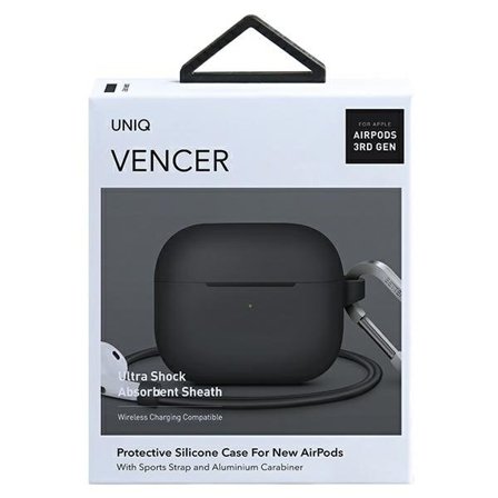 UNIQ Vencer Skal Apple Airpods 3 - Mörkgrå