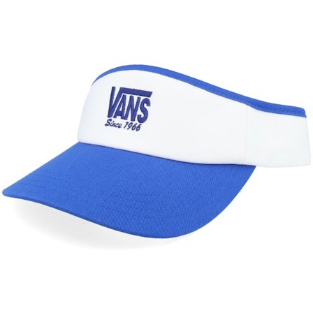Vans - White visor Czapka Z Daszkiem - Edgeview True Blue Visor @ Hatstore