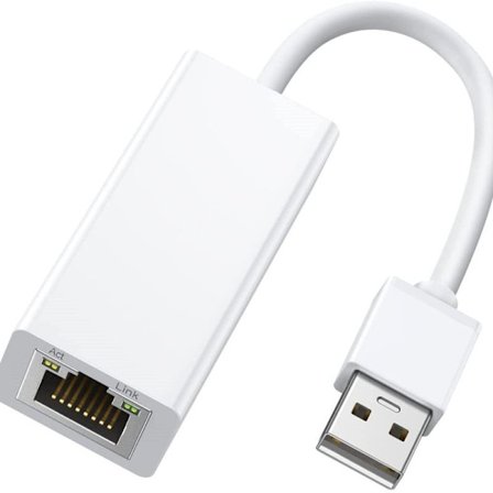 Ethernet-sovitin USB 2.0 - 10 100 verkko RJ45 LAN langallinen valkoinen