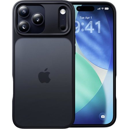 Kompatibel iPhone 17 Pro Cover Mat Finish Beskyttende Telefon Cover Anti-Fingeraftryk Tyndt Slankt Hårdt Cover - Sort