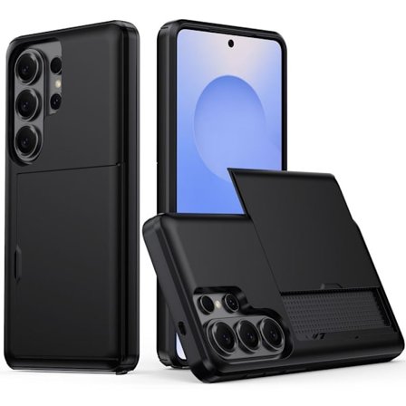 AMORUS Samsung Galaxy S26 Ultra Case Card Holder - Black