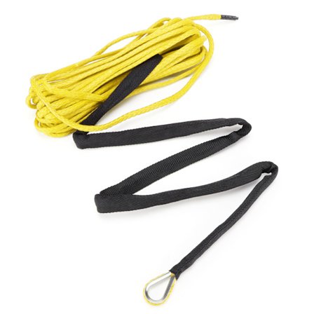 15M Syntetisk Tau 3500KG Vinsjkabel Nylon Erstatning for Smittybilt SUV Lastebil ATV UTV Gul