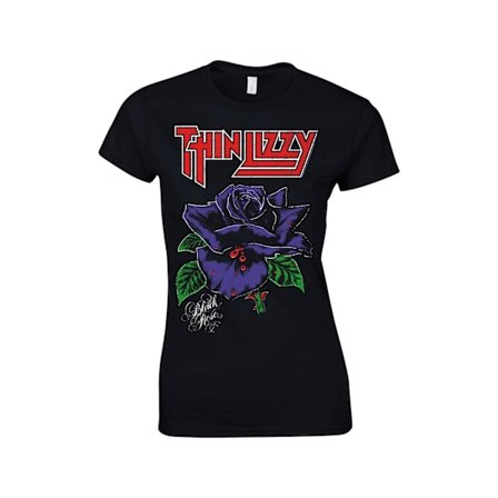 Thin Lizzy Black Rose (lady) T-Skjorter. Kvinner