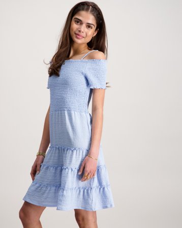 LMTD NLFHAILYS SHORT DRESS Blauw Jurken Meisjes - Kids Brand Store