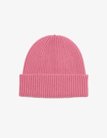 Merino Wool Beanie - Bubblegum Pink - One Size