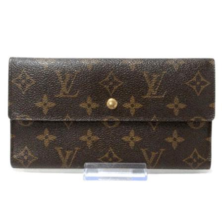 Louis Vuitton Vintage, Pre-owned Canvas Wallet Bruin, Dames, Maat:ONE Size