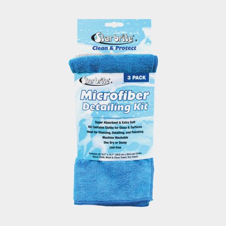 Mikrofiberdukar Star Brite Detailing Kit (Glasputs + Tvätt/Rengöring + Torkning), 40 x 40 cm, 3-pack