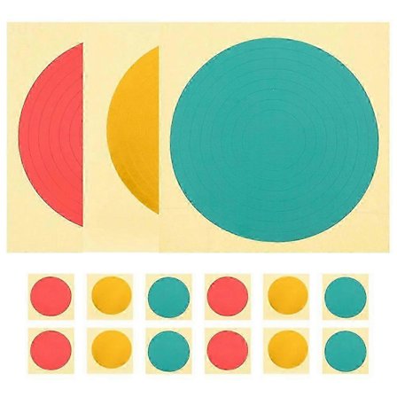 15 kpl Turvatarrat painemittarin tunnistamiseen, itseliimautuvat painemittaritarrat tarkan painealueen merkitsemiseen - Hyvä