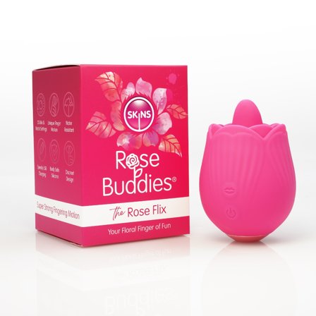 SKINS ROSE BUDDIES ROSE FLIX - Vuxen.se - Liten klitorisvibrator, fingervibrator, bullet vibrator
