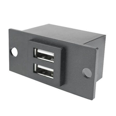 4.8A 12V LED Universal för RV Bil Laddare Vattentät Dubbel USB Port Uttag