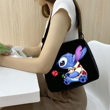 Disney Lilo & Stitch Kvinner Anime Characters Casual Skulderveske