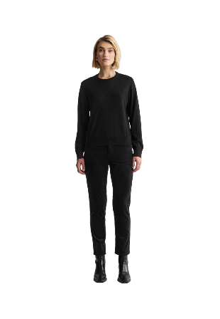 Newhouse Merinoullströja Ava Tröjor Dam Svart XS