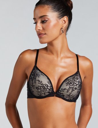 Hunkemöller Lea Lace Pp Push - Black - C x 85