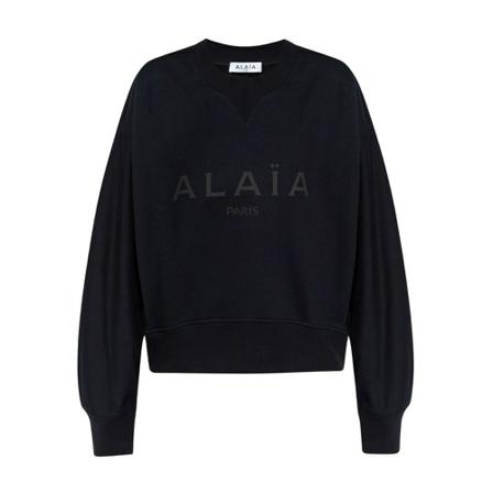 Alaïa Sweatshirt with logo Sort, Dame Sweatshirts