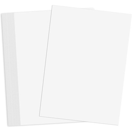 100 Ark A4 Hvidt Printerpapir, 250gsm Tykt Hvidt A4 Papir til Udskrivning, Invitationer, Menukort, Bryllup