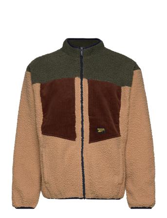 Cl Cord Sherpa Jacket Sweatshirts & Hoodies Fleeces & Midlayers Multi/mønstret Reebok Classics