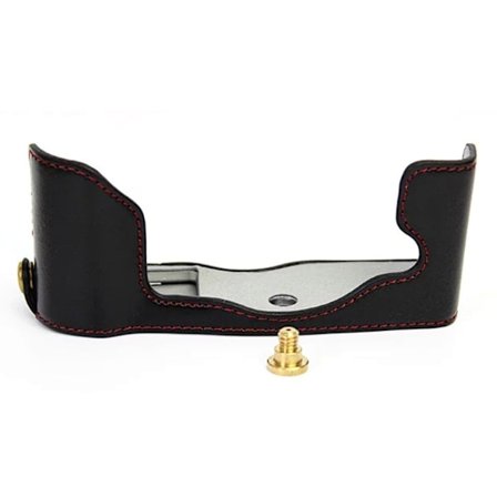 Olympus PEN-F skinnveske - Svart