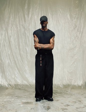 Isnurh Isnurh Basement Wide Corduroy Pants - Black - S