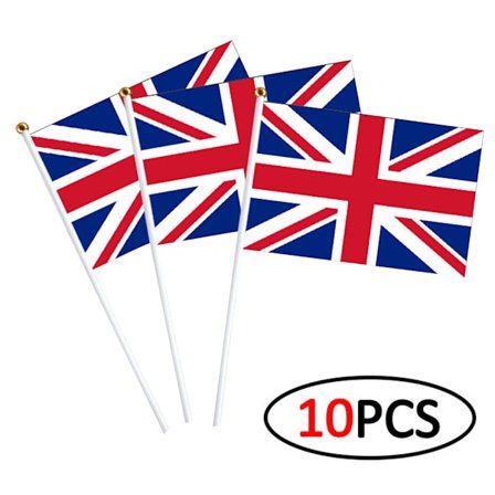 British National Flag Handhållen Stick Flag Celebration Supply för inomhus utomhus