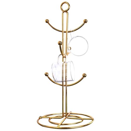 Mugghållare för Bänkskivan, 6 Koppar Torkställ Köksmugghållare Bänkskivan Te Koppar Hållare Stativ,go