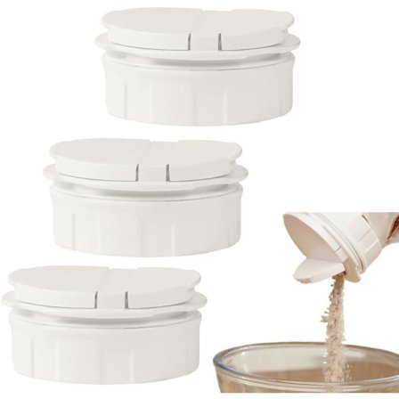 3 stk. pose tud-clips med hældetude, madopbevaringsforseglingsclips, runde forseglingsclips madopbevaringsposeklemme, chipclips dyseforseglingsclips 