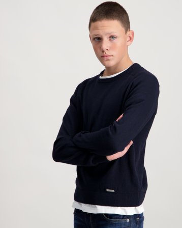 Pelle P JR Tiller Sweater Blå Trøjer Dreng - Kids Brand Store