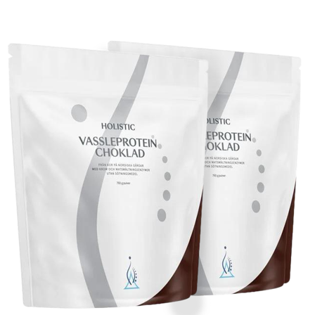 Holistic 2 x Vassleprotein Choklad 750 g