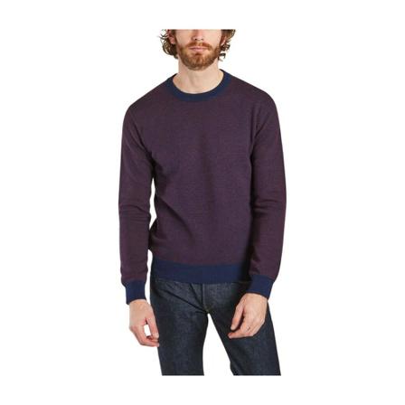 L'Exception Paris Sweater speckled eco wool Blå, Herre