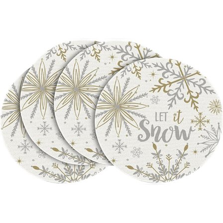 4 pyöreän tabletin setti Joulun pyöreät tabletit Ruokasalin tunnelman sisustus Pöytätabletit - 17