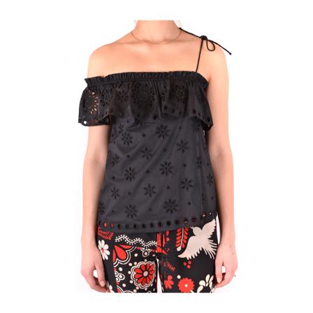 RED Valentino, Topwear Rr 0Aa 00Kpwh 0No Zwart, Dames, Maat:S