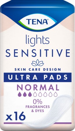 Tena Sensitive Lights Inkontinensbind Normal, Medicin & Pleje, Bind & Indlæg, Bind