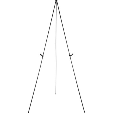 Staffli Stativ, Instant Golvposter, Lätt, Vikbart, Bärbart, med Tripod-Bas, Svart Stål (5 kg Viktkapacitet)