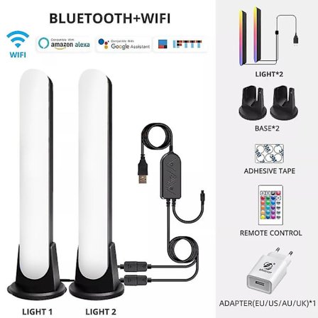 Bluetooth App Wifi Smart LED Ljuslist RGB Atmosfär