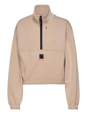 Code Tech Batwing Half Zip Sweat-shirt Tröja Beige Superdry Sport