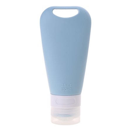 90 ml silikone rejseflaske til toiletartikler, lækagesikker, genopfyldelig, klembar beholder til lotion, flydende shampoo til rejser