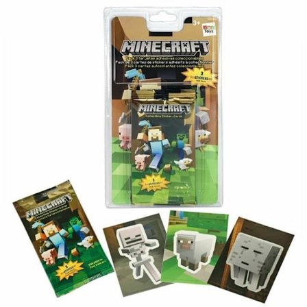 IMC TOYS MINECRAFT 3 kpl keräiltävää tarra-arkkia