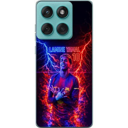 Kompatibel Mobilcover til Motorola Edge 60 Fusion Portræt af Viktor Gyökeres i Arsenaltrøje med intensivt blik og mørk dramatisk baggrund