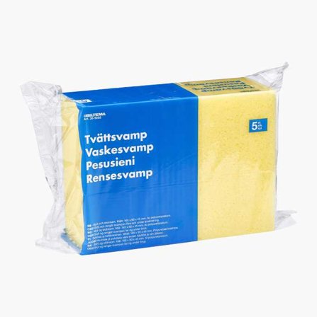 Biltema - Vaskesvamp 5 stk.