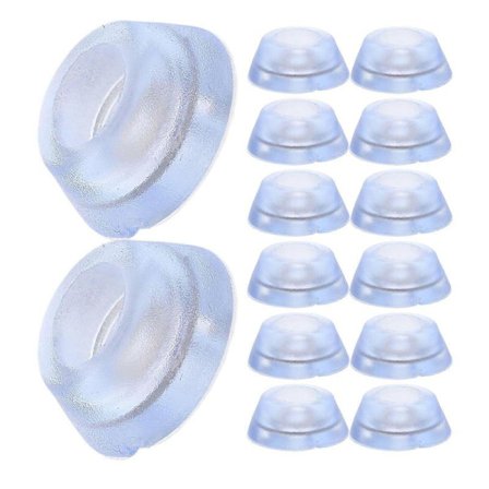 20 stk. Klare Silikonefødder til Skærebræt, Skridsikre Gummifødder med Rustfrie Skruer, Anti-skrid Møbelpuder, Bordbensgulvbeskyttere (LGL) Multi