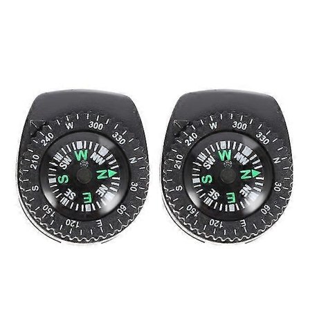 2 stk. Aftagelig Kompas Vandtæt Bærbar Kompas Campingkompas Overlevelsesværktøj Til Ur