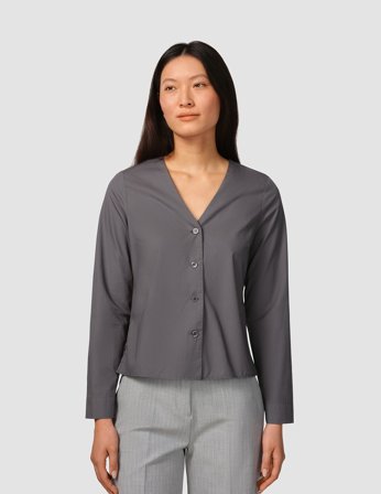 Shaping New Tomorrow - Dame - Madison Blouse - Steel Grey - Størrelse S