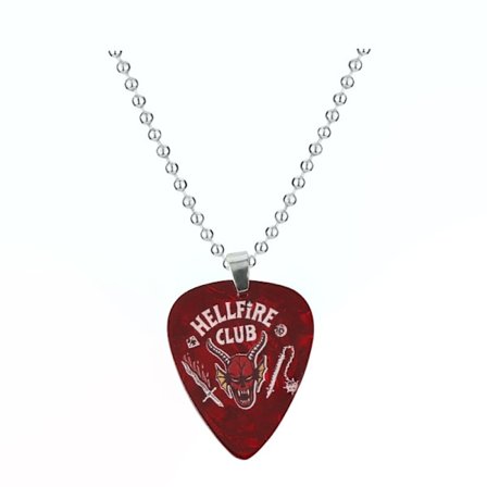 Stranger Things 4 Hellfire Club Guitar Pick Halskæde (BR)