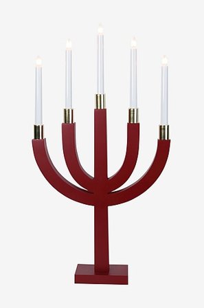 Jotex - Świecznik adwentowy Elias CZERWONY - Kup Świeczniki adwentowe firmy Jotex