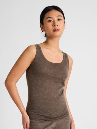 Kashmina - Kashmirtrøye "Skin" - dark toast - Size S