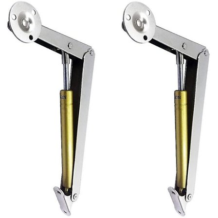 Pxcl Pakke med 2 pneumatiske lågløftere (200N/44lb), kraftig gasfjederlåg støttehængsel, med soft close