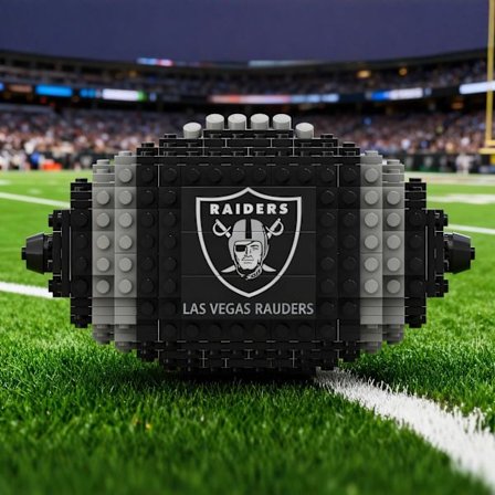 Las Vegas Raiders Fodbold Byggeklodser Legetøj, NFL Team Murstensmodel til Fans & Børn, Hjemmebrugs Udgave