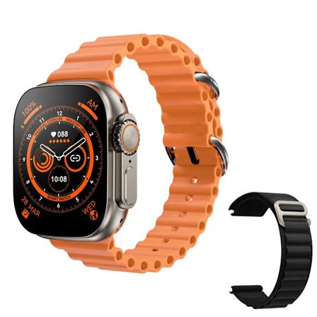 Smart Watch Ultra 8 NFC GPS Track 49mm Mænd Kvinder Smartwatch Serie 8 Termometer Bluetooth-opkald Vandtæt Sport Til Apple