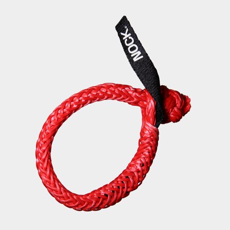Soft shackle NOCK Titan Pro, UHMWPE 78, red, Ø8 mm (made from Ø4 mm rope), 80 mm, 1600 kg