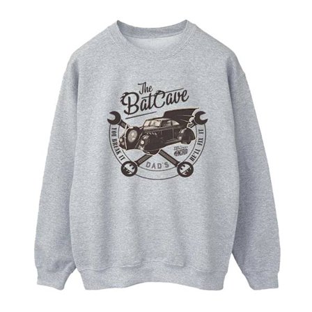 Batman Dam Batcave Bil Sweatshirt S Sportgrå