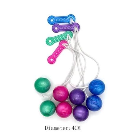 2/4 STK Clack Ball Click Clackers Legetøj 4CM(2STK) 4CM(2STK) 4CM(2PCS)